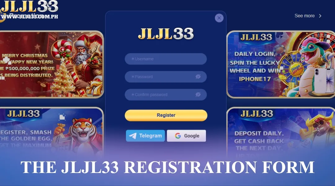 The JLJL33 registration form